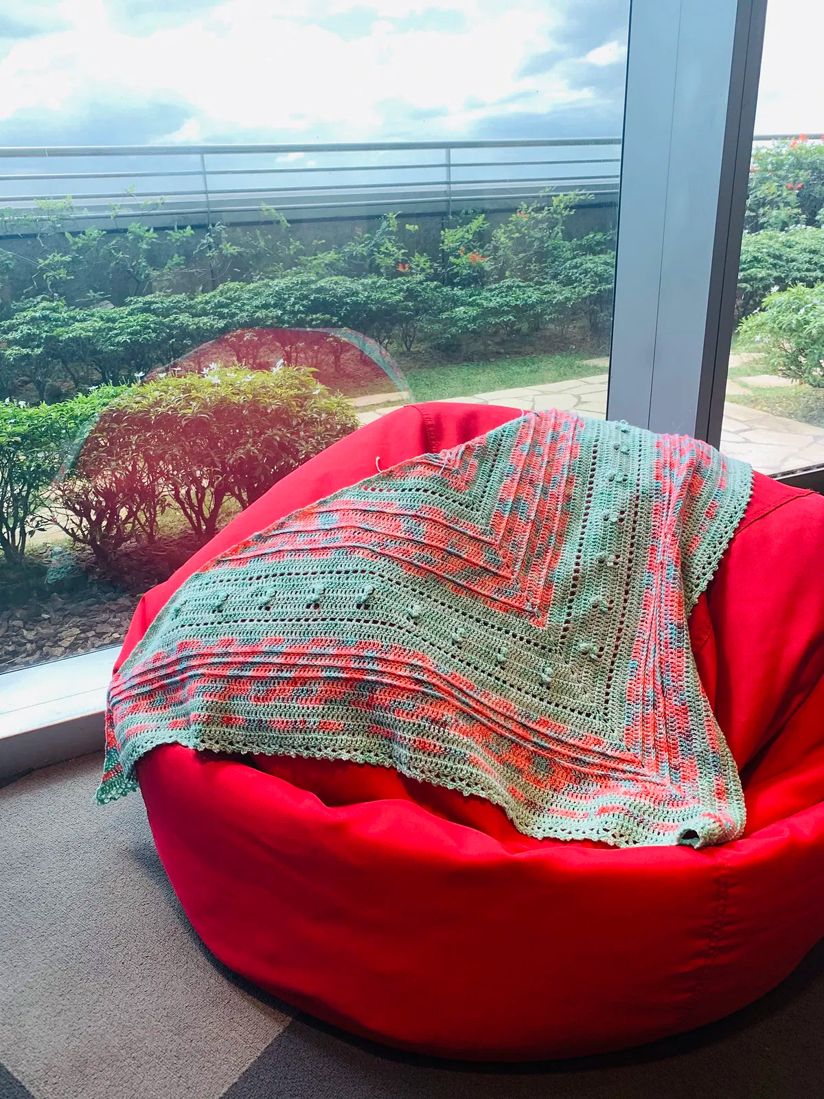 Crochet Pattern - Psychedelic Shrubs Shawl