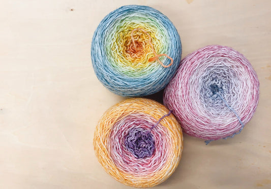 Sock - Gradient cakes 3 colors OOAK