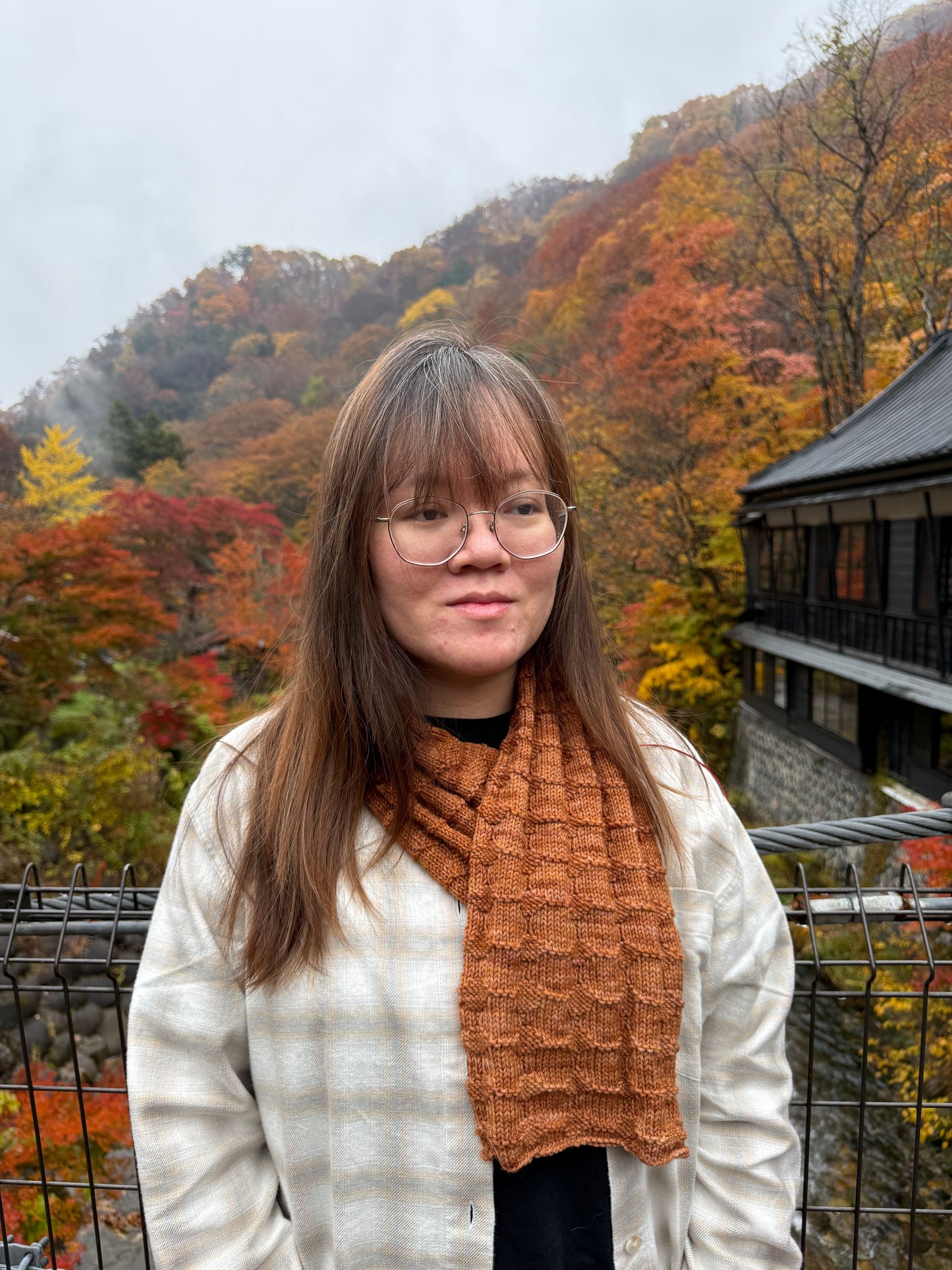 Knit Pattern - Octagon Roads Scarf