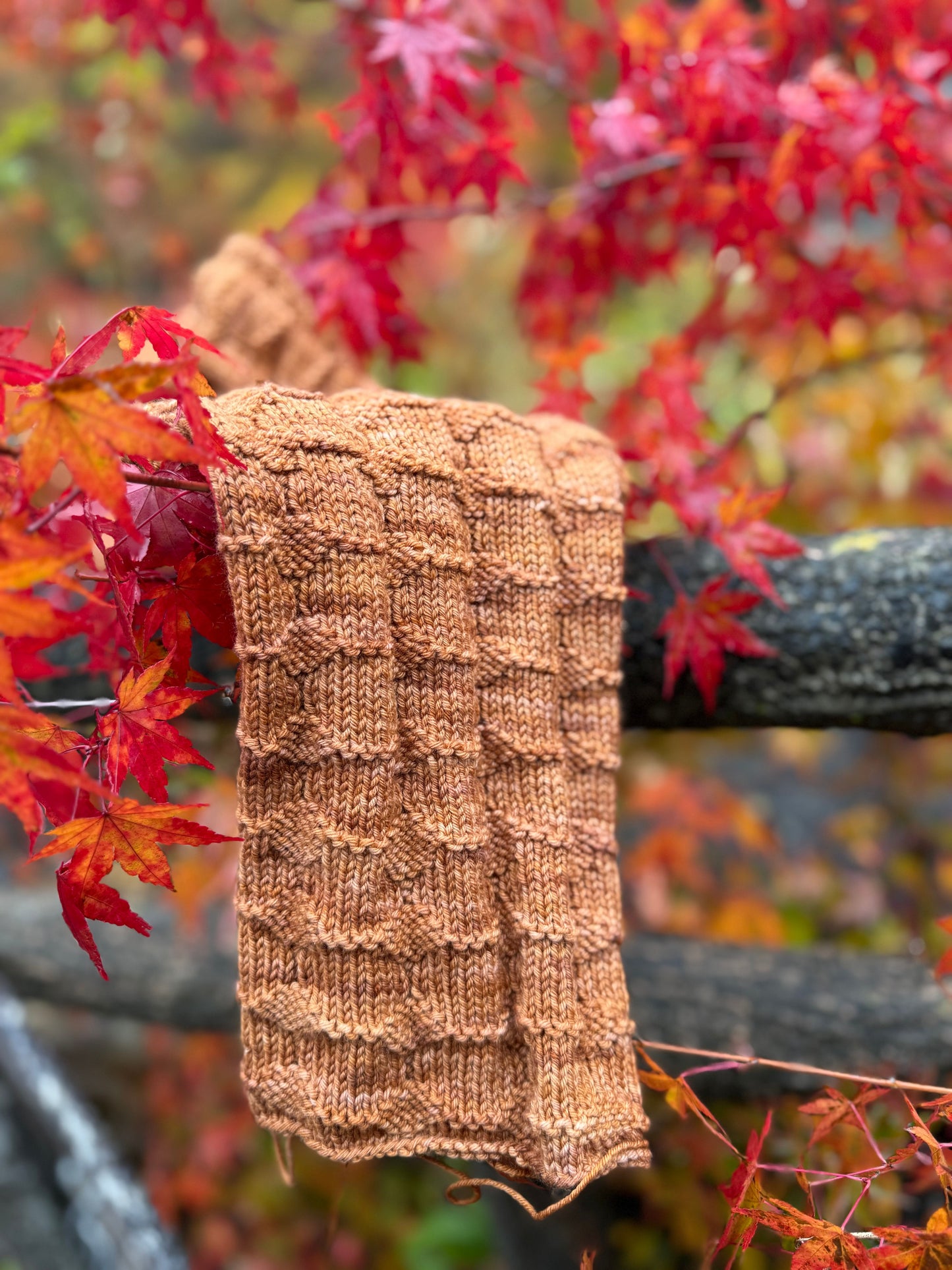 Knit Pattern - Octagon Roads Scarf
