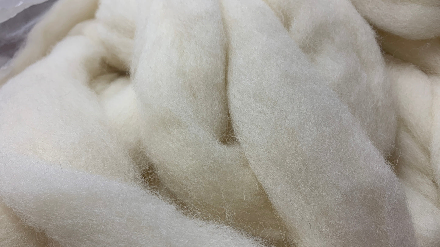 Undyed Southdown fiber