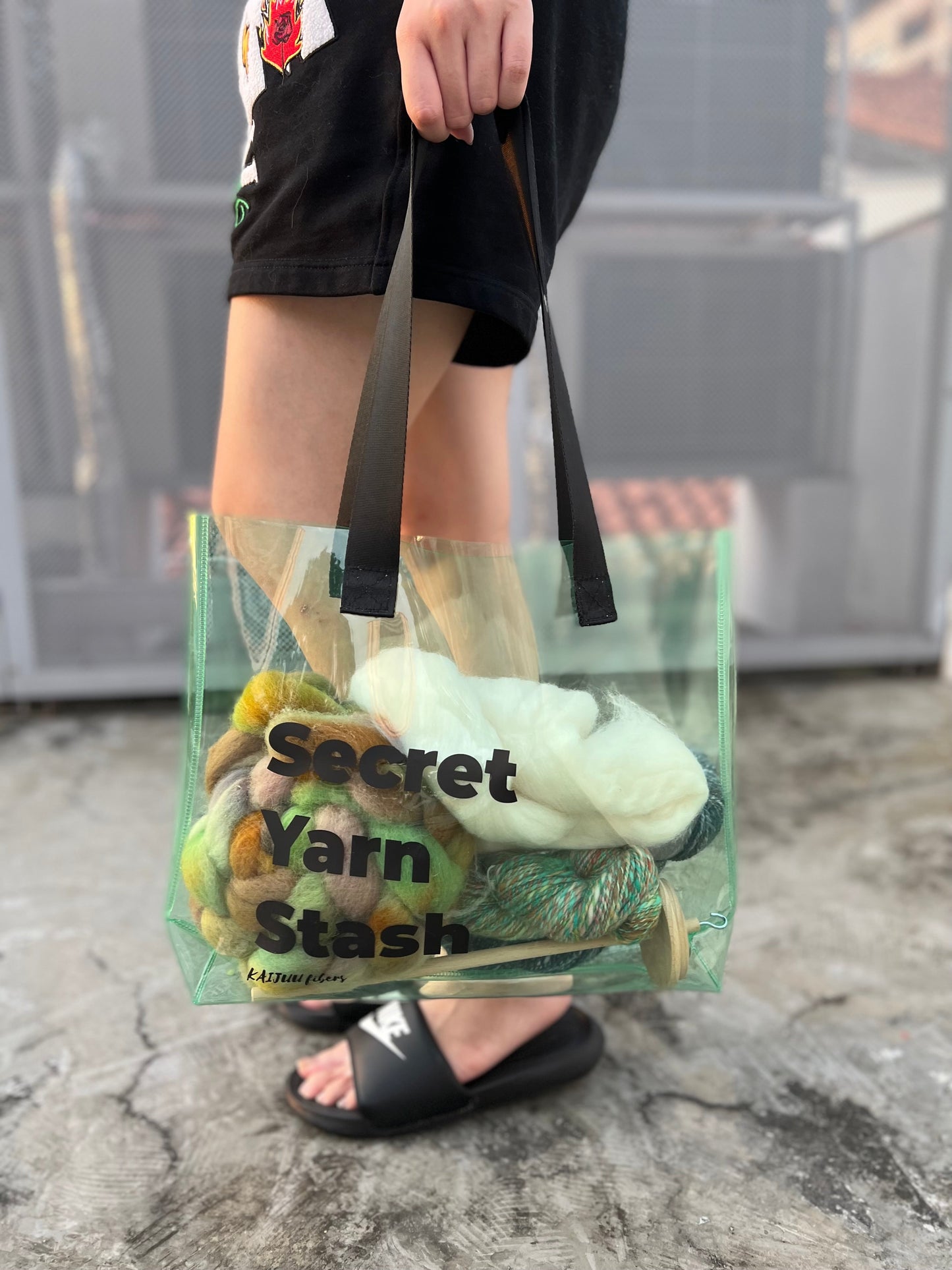 [PREORDER] Secret Yarn Stash Jelly Tote Bag (M Size)