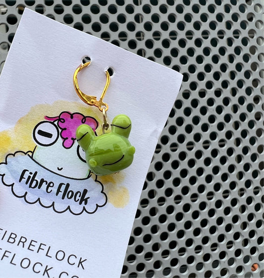 Fibre Flock 2022 Frog stitch marker