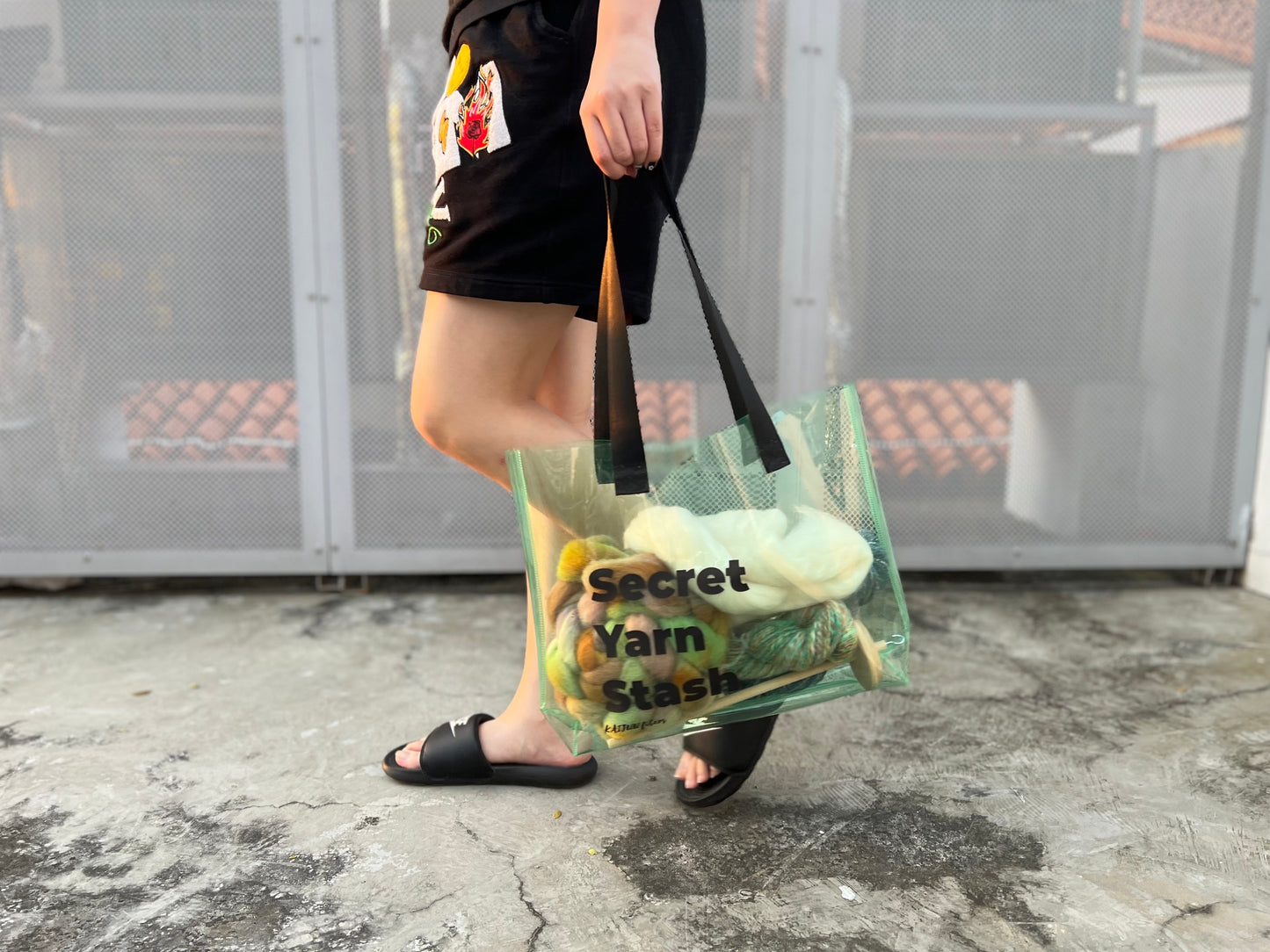 [PREORDER] Secret Yarn Stash Jelly Tote Bag (M Size)