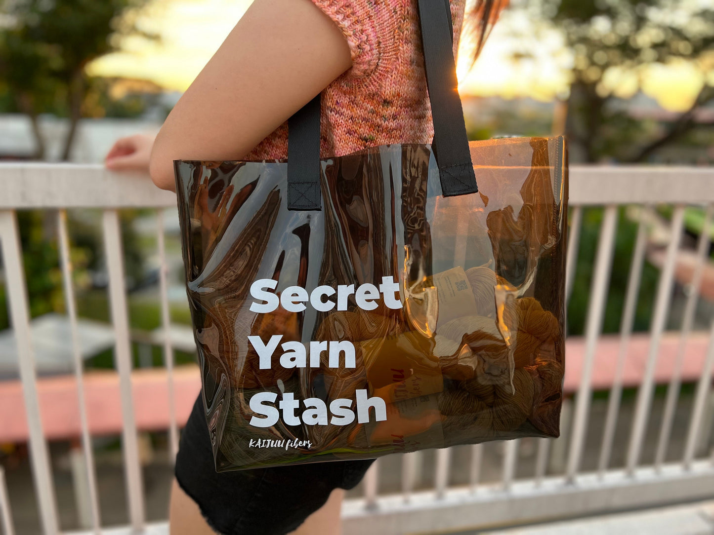 [PREORDER] Secret Yarn Stash Jelly Tote Bag (M Size)