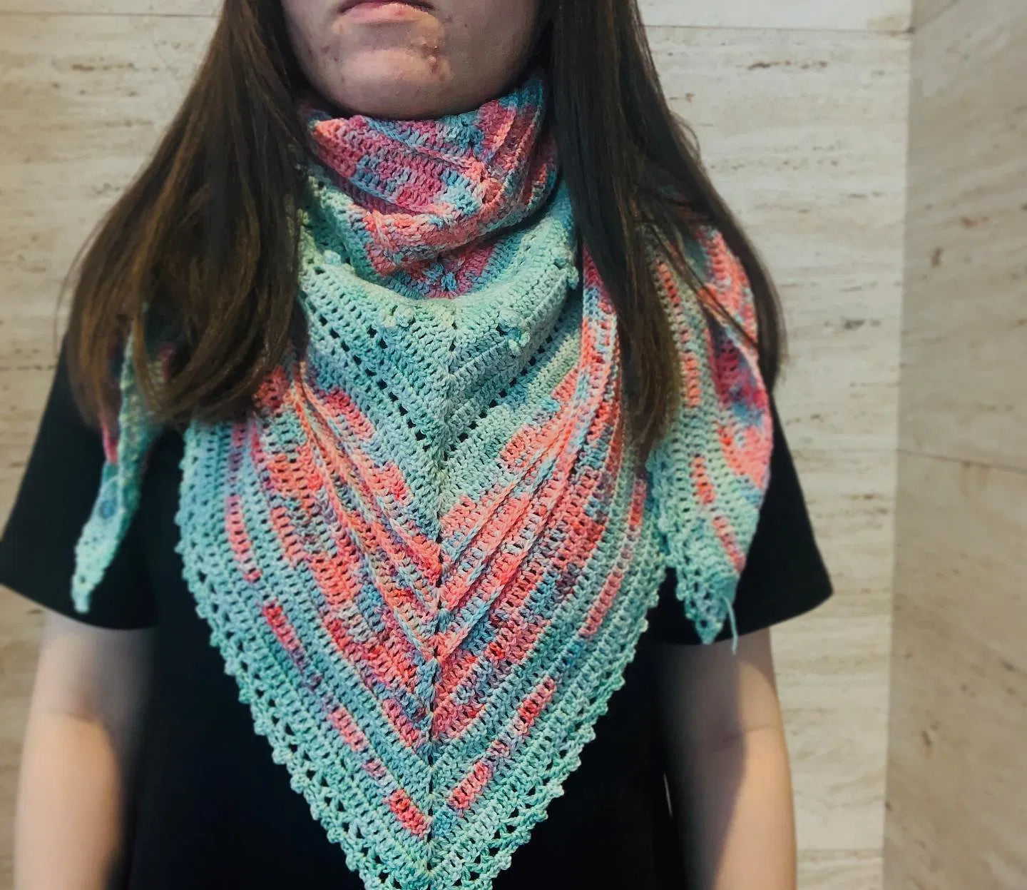 Crochet Pattern - Psychedelic Shrubs Shawl